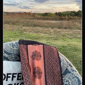 Orange Moroccan Shower Curtain